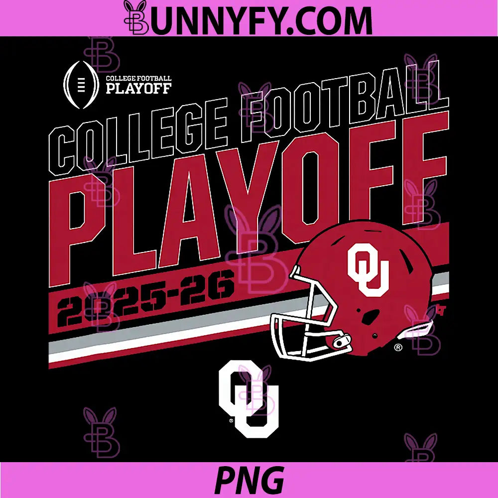 Oklahoma Sooners PNG, College Football Playoff Stripe 2025 PNG