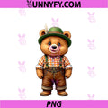 Oktoberfest Bear PNG, Bavarian Lederhosen German Festival Tracht PNG