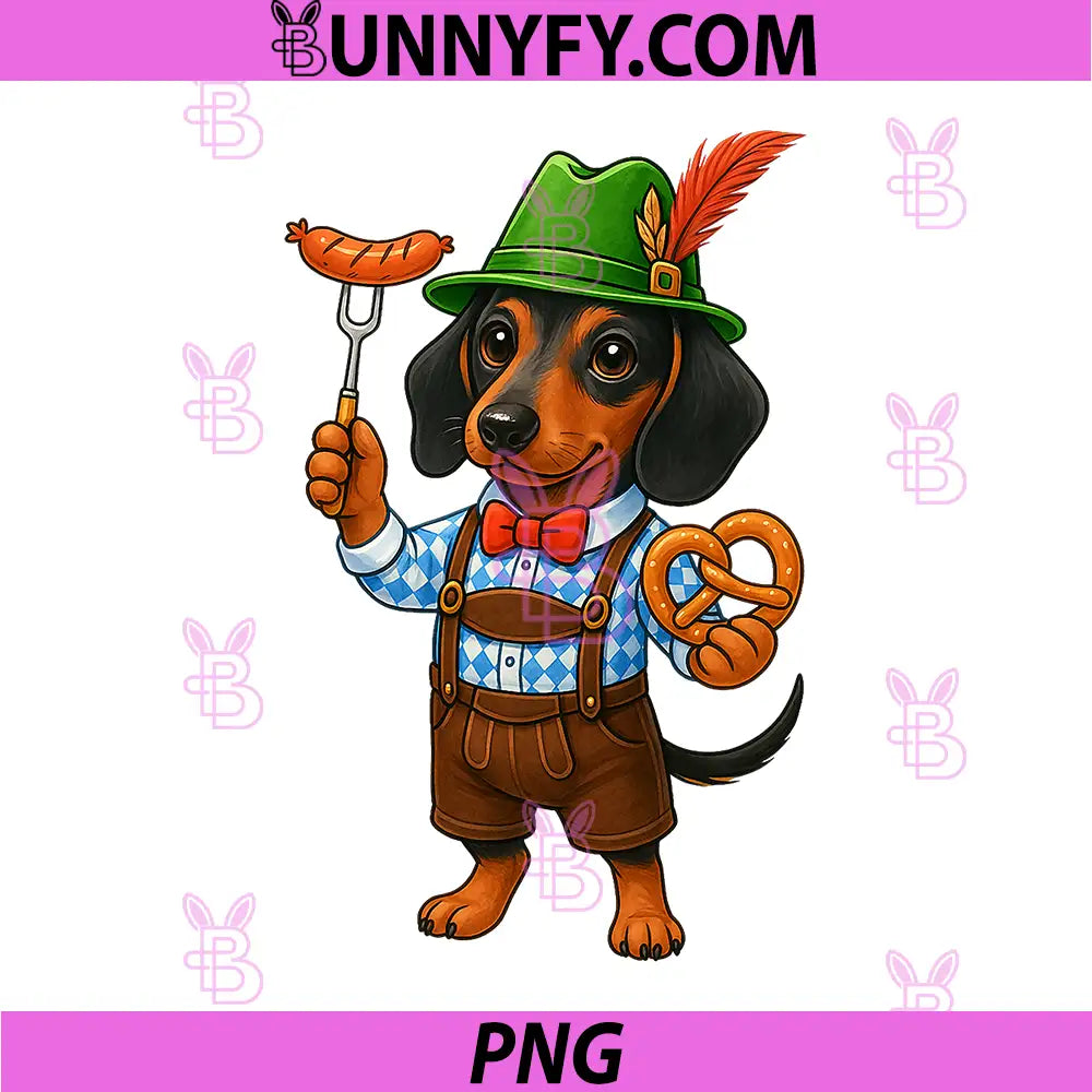 Oktoberfest Dachshund Cute PNG, Sausage Dog German PNG
