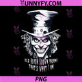 Old Black Clown Insane That's What I Am PNG, Creepy Evil Clown PNG