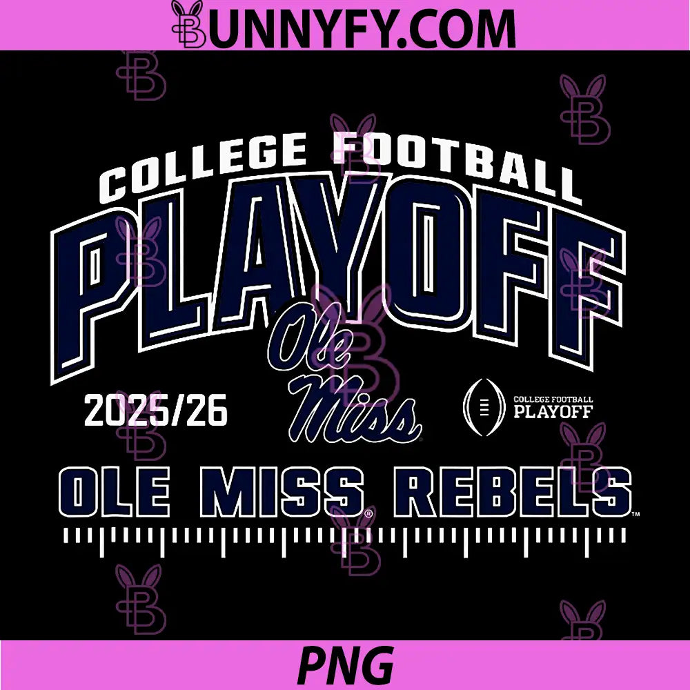 Ole Miss Rebels PNG, College Football Playoff CFP 2025-26 Red PNG