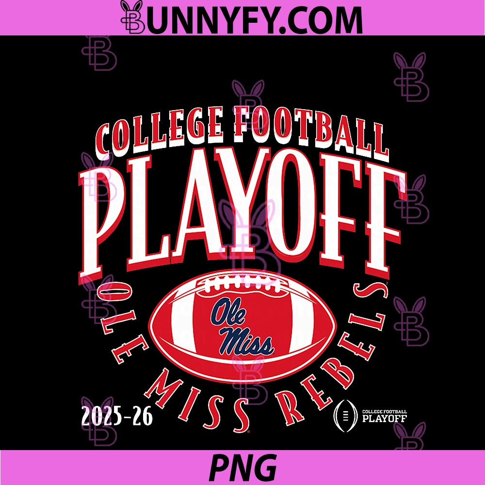 Ole Miss Rebels College Football Playoff PNG, Football Curve 2025 PNG