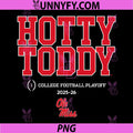Hotty Toddy Ole Miss Football Playoff 2025 Text PNG, Rebels Fan Slogan PNG