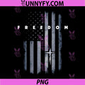 Grunge American Flag and Cross PNG, Faith Family Freedom PNG