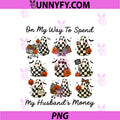 On My Way To Spend My Husband's Money PNG, Halloween Ghost PNG