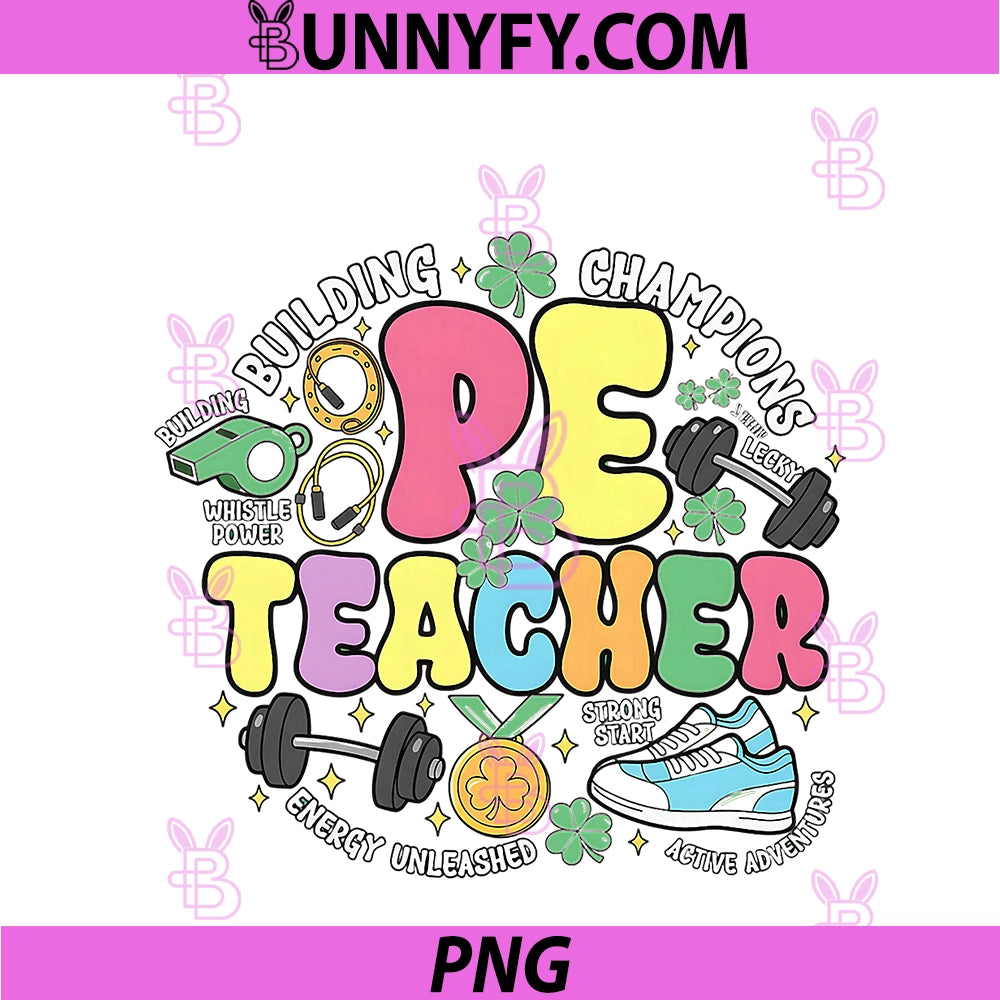 One Lucky PE Teacher PNG, Physical Education St Patricks D PNG