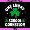 One Lucky School Counselor PNG, St Patricks Day Counseling PNG