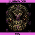 One Nation Under God 250 Years PNG, America Christian 4th of July PNG