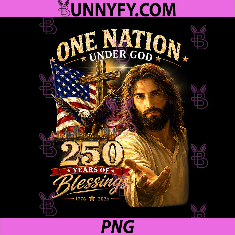 One Nation Under God PNG, 250 Years 250th Anniversary PNG