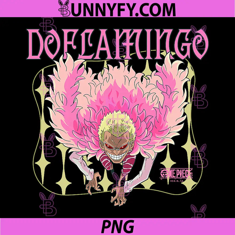 One Piece Anime PNG, Donquixote Doflamingo Joker Pirate PNG