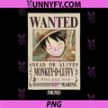 One Piece Anime PNG, Monkey D. Luffy Wanted Poster PNG