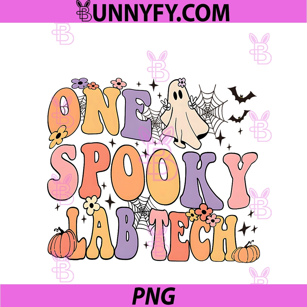 One Spooky Lab Tech PNG, Halloween Ghost Cute PNG
