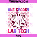 One Spooky Lab Tech PNG, Halloween Ghost PNG