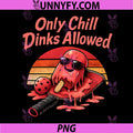 Only Chill Dinks Allowed PNG, Pickleball Retro Popsicle PNG