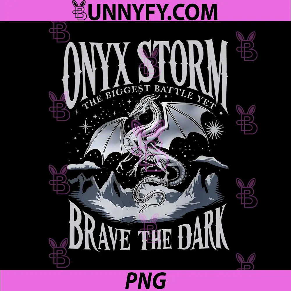 Onyx Storm The Biggest Battle Yet Dragon, Brave The Dark Fantasy Art PNG