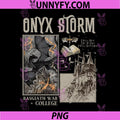 Onyx Storm Gothic Dragon Scene PNG, I Will Not Die Today Quote PNG