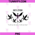 Onyx Storm Brave The Dark Dragon Art PNG, I Will Not Die Today Quote PNG