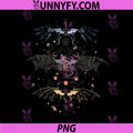 Onyx Storm Brave The Dark Celestial Bat Circle PNG, Dark Fantasy Moon Ritual Art PNG