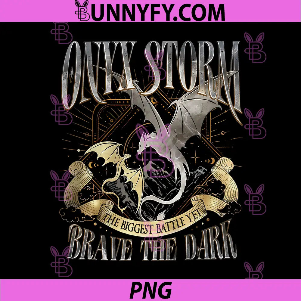 Brave The Dark Dragon Illustration PNG, Onyx Storm Fantasy Art PNG