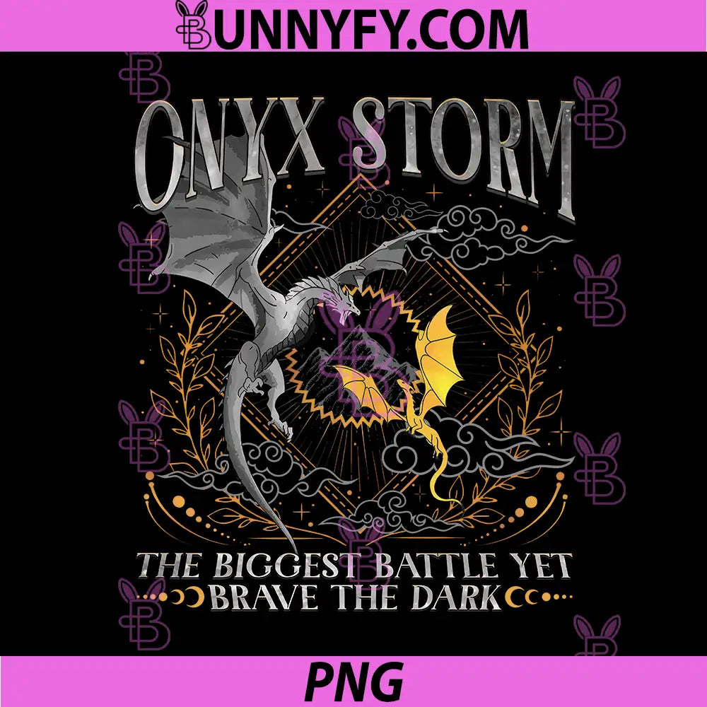 Onyx Storm Epic Dragon Design PNG, The Biggest Battle Yet PNG
