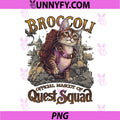 Broccoli Official Quest Squad Mascot PNG, Fantasy Adventure Cat PNG
