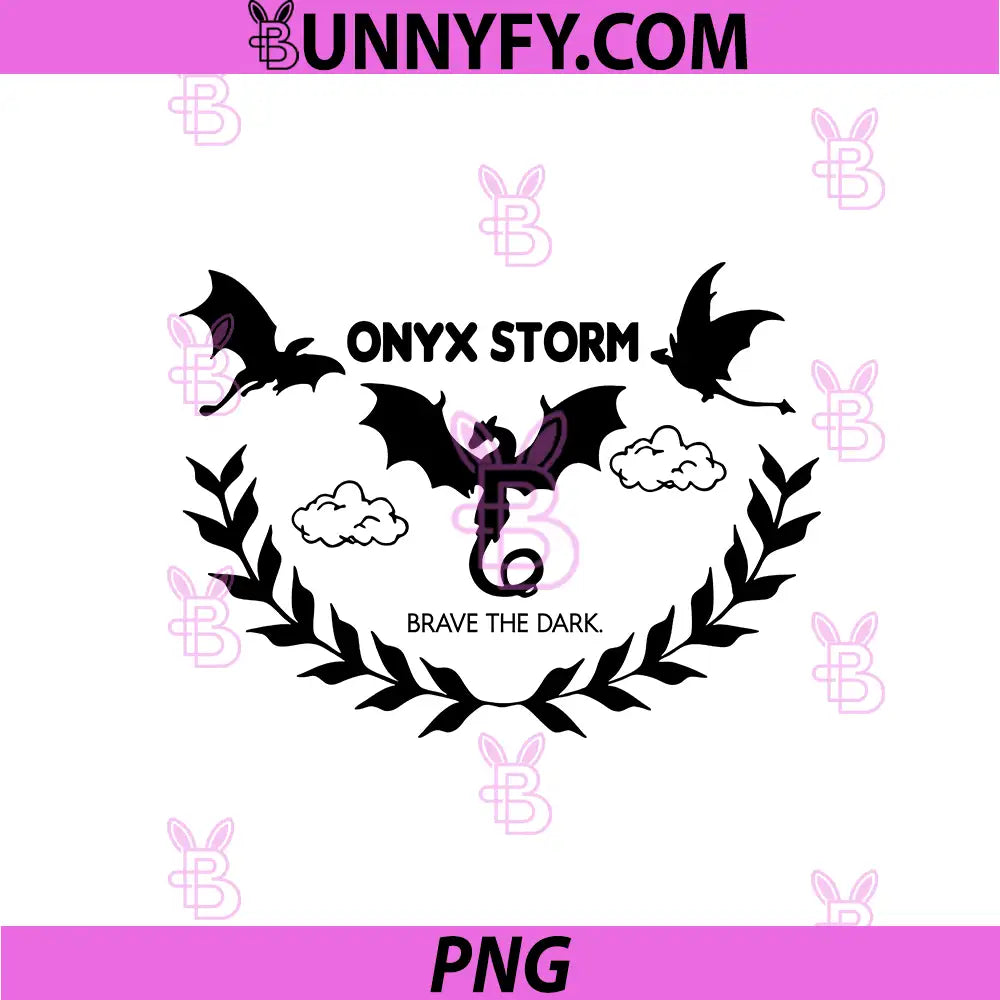 Onyx Storm Dragon Head Silhouette PNG, Brave The Dark Art PNG