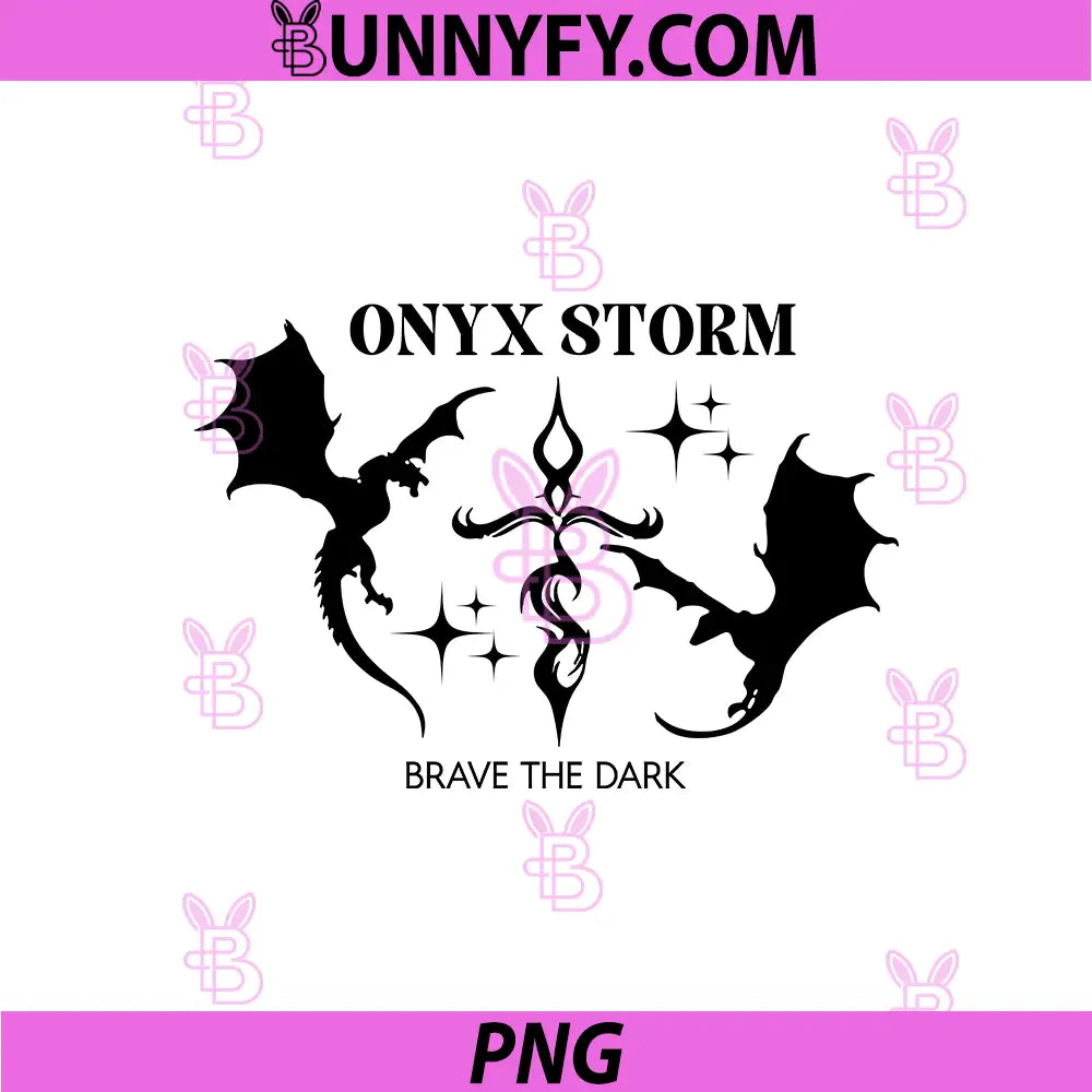Onyx Storm Flying Dragon Silhouette PNG, Brave The Dark Art PNG