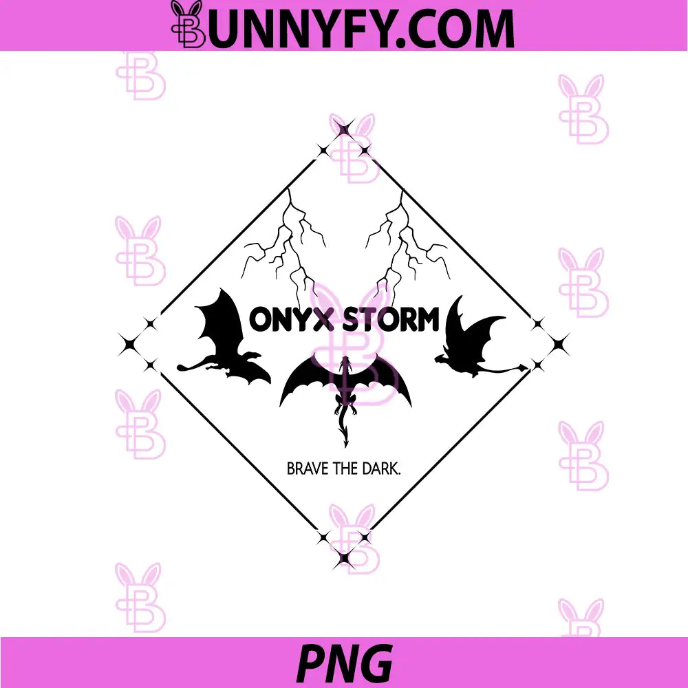 Onyx Storm Lightning Dragon Emblem PNG, Brave The Dark Art PNG