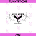 Onyx Storm Diamond Dragon Symbol PNG, Brave The Dark Design PNG