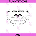 Onyx Storm Flying Dragon Icon PNG, Brave The Dark Minimal PNG