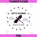 Onyx Storm Clean Dragon Symbol PNG, Brave The Dark Simple PNG