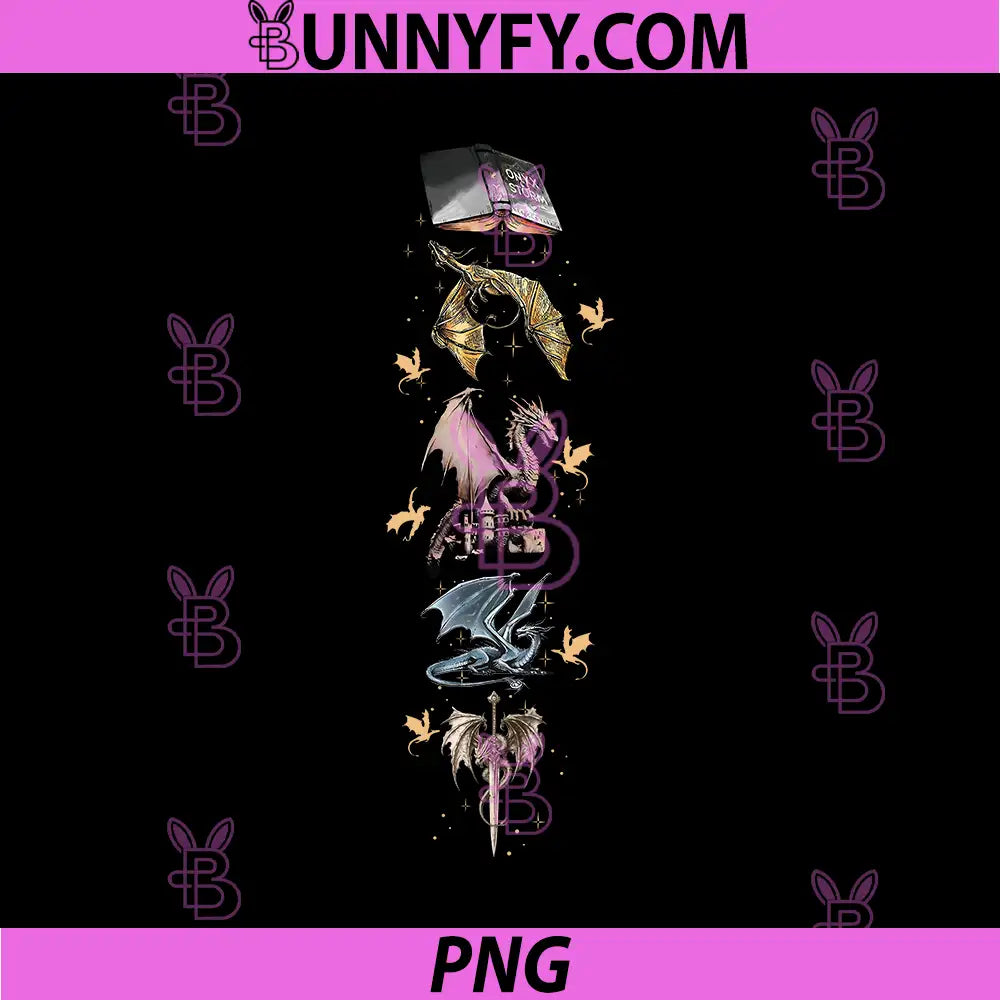 Vertical Stacked Fantasy Dragons PNG, Bookish Dragon Totem Art PNG