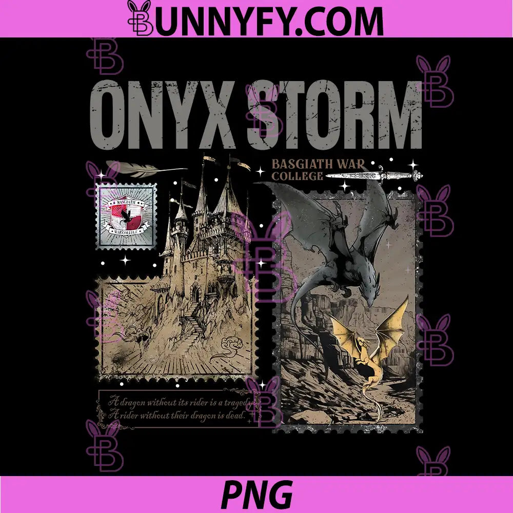 Onyx Storm Basgiath War College Art PNG, Bookish Fantasy PNG
