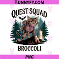 Quest Squad Adventure Cat Art PNG, Broccoli Fantasy Cat PNG