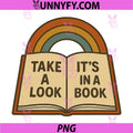 Take a Look Reading Lover PNG, Retro Novel Vintage Cozy PNG