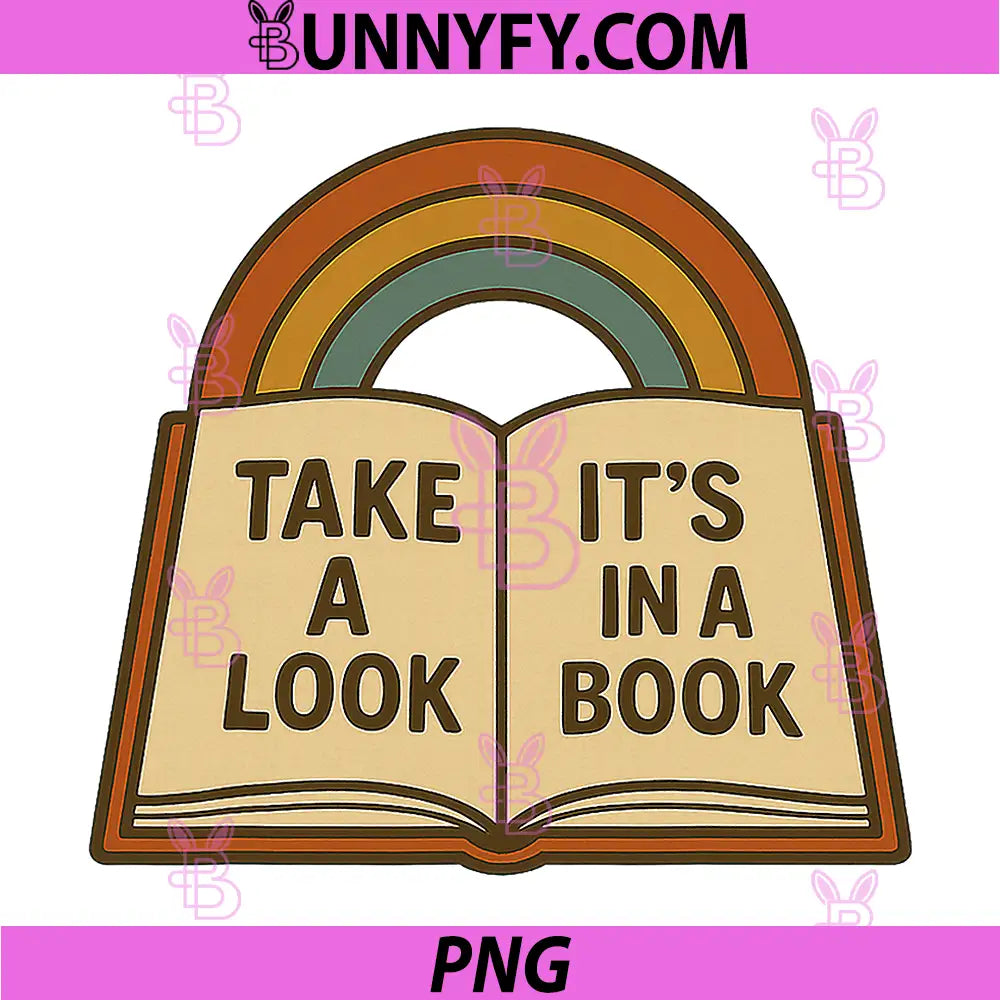 Take a Look Reading Lover PNG, Retro Novel Vintage Cozy PNG