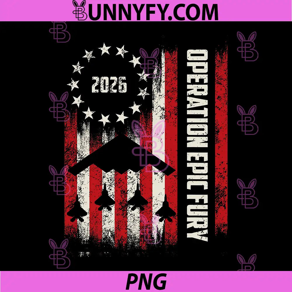 Operation Epic Fury PNG, American Flag PNG