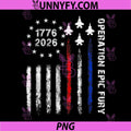 1776 2026 Operation Epic Fury American Flag Jets PNG, Patriotic USA PNG