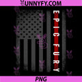 Epic Fury PNG, Thin Red Line American Flag Graphic Design PNG