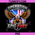 Operation Epic Fury Eagle PNG, Patriotic American Eagle Lightning PNG