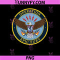 Operation Epic Fury PNG, USA Flag Eagle Military Style Design PNG