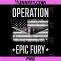 Operation Epic Fury American Flag PNG, Stealth Bomber Military PNG