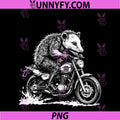 Opossum Riding Motorbike Motocross PNG, Biking For Mom Dad Kids PNG