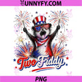 Opossum Two Fiddy 250th PNG, Anniversary 4th of July Patriotic PNG