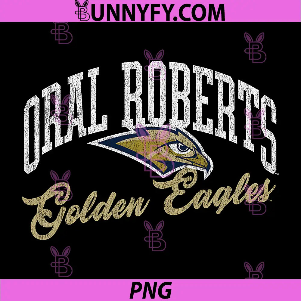 Oral Roberts University PNG, ORU Golden Eagles Archover Script PNG