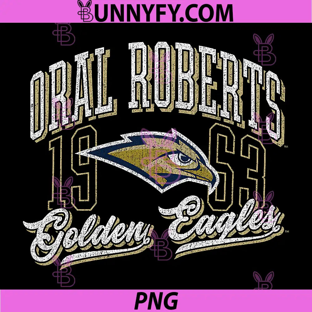 Oral Roberts University ORU PNG, Golden Eagles Vintage Script PNG