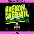 Oregon Ducks PNG, WCWS Stripe NCAA Softball PNG