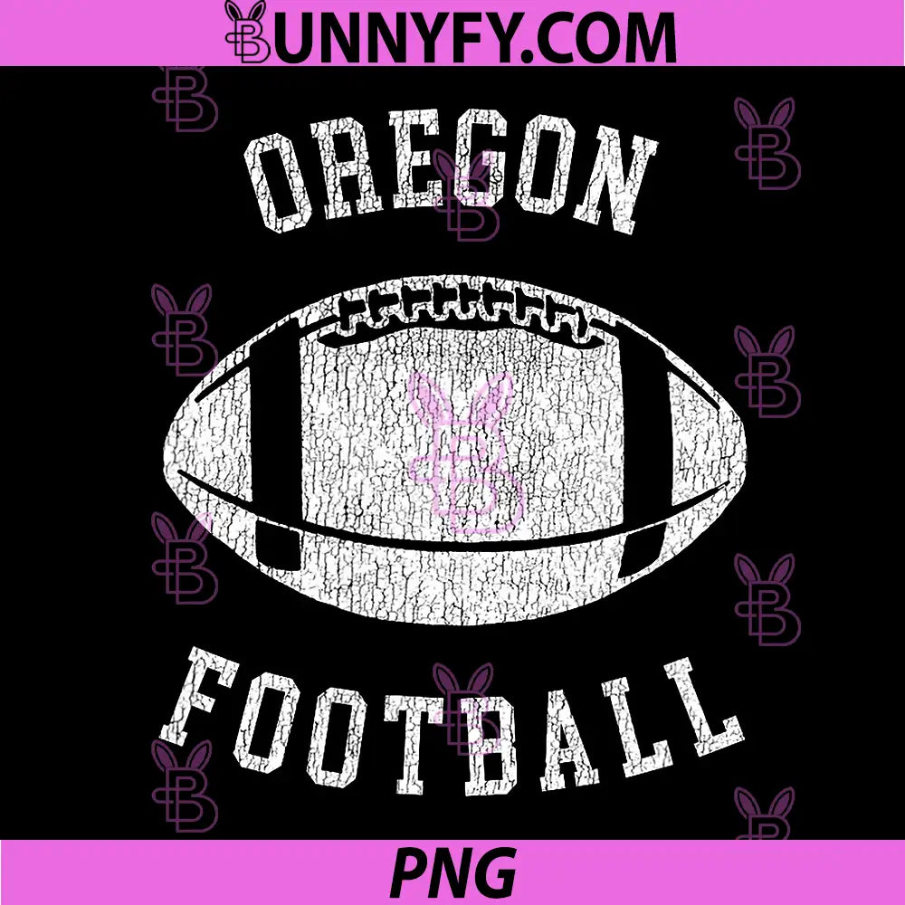 Oregon Football PNG, Distressed Vintage 80's PNG, Throwback Classic PNG