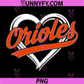 Oriole Name Heart PNG, Retro Vintage PNG