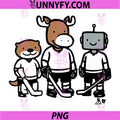 Otter, Moose, & Robo Guys PNG, Dallas Hockey PNG